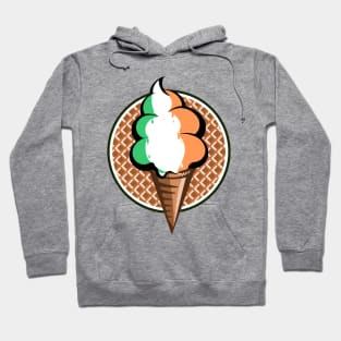 Flag of Ireland funny ice cream Hoodie